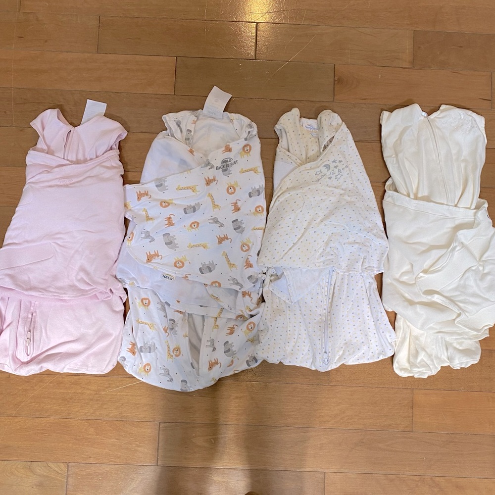 🐣4 HALO sleep sack swaddle bundle🐣